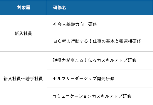 新入社員～若手社員向け